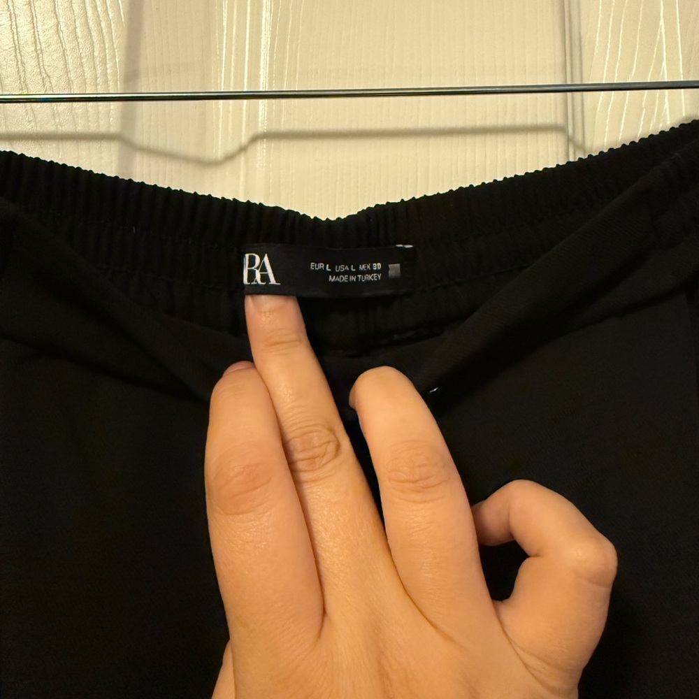 ZARA Women's Black Drawstring Pants - Picture 2 of 2